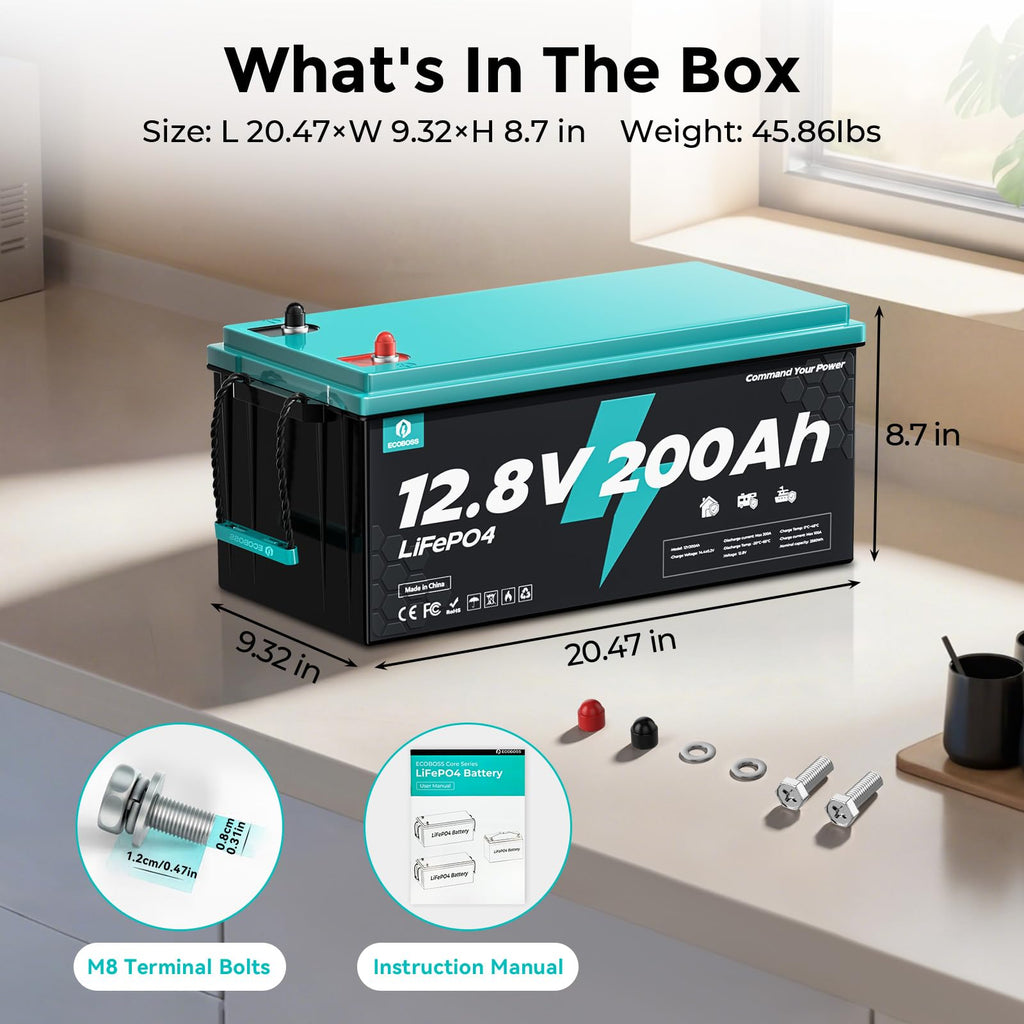 12V 200Ah LiFePO4 Battery K13543