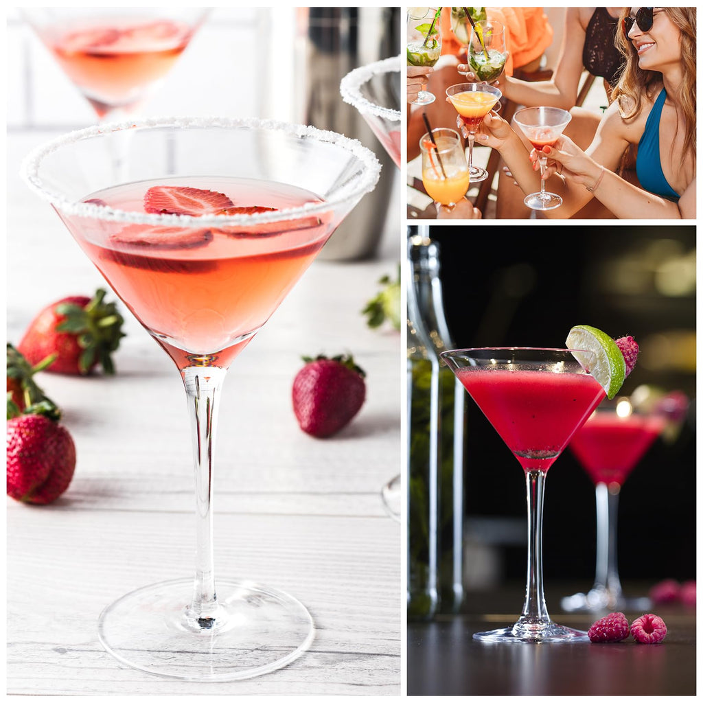 10 oz Plastic Martini Glasses Set of 12 F6418