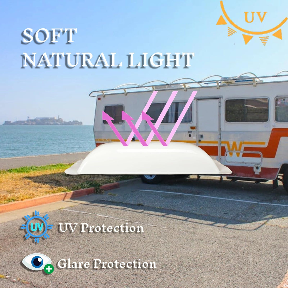 18" x 26" White RV Skylight Replacement M262598