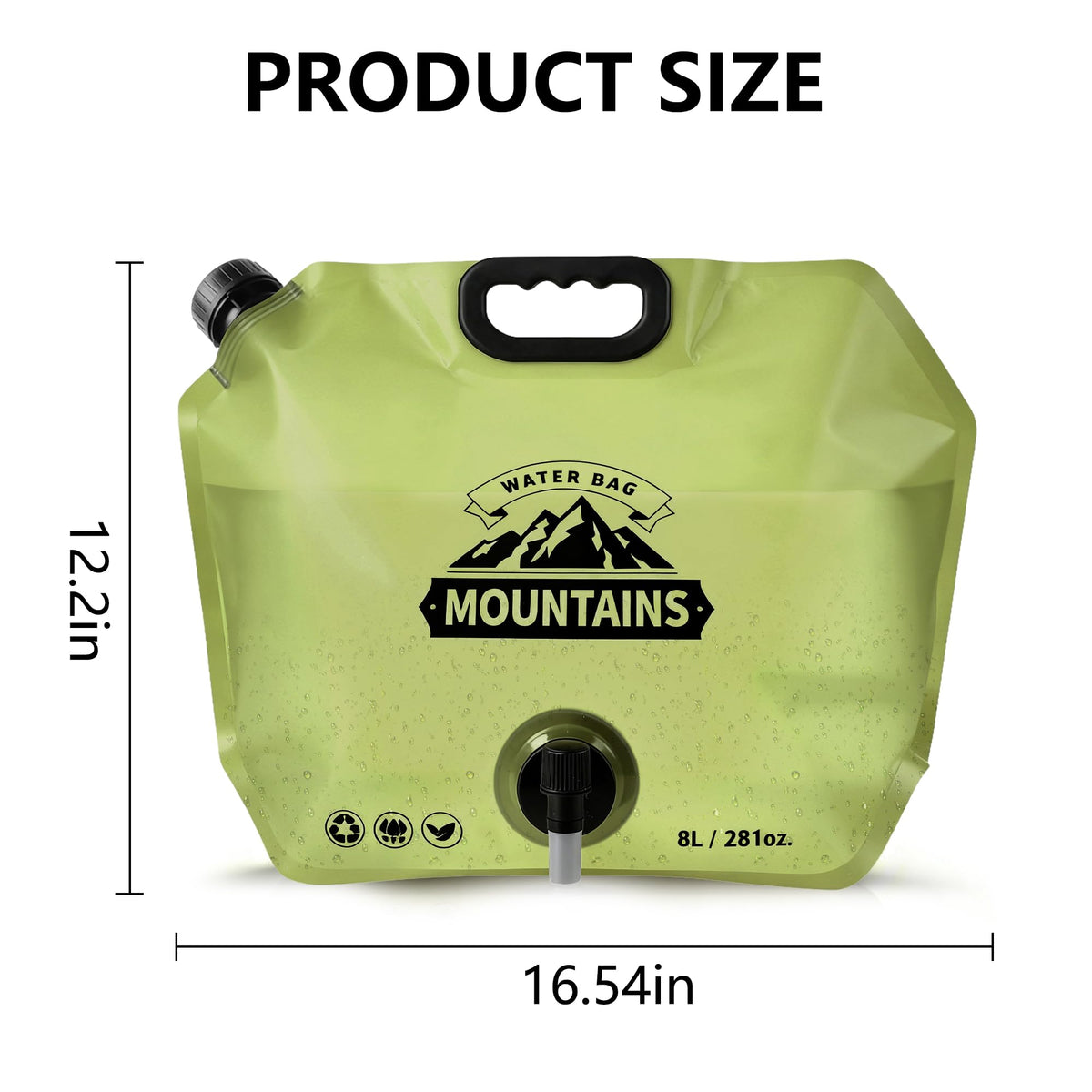 Collapsible 2 Gallon BPA-free Water Container Q83511