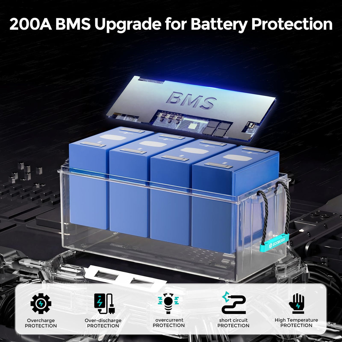 12V 200Ah LiFePO4 Battery K13543