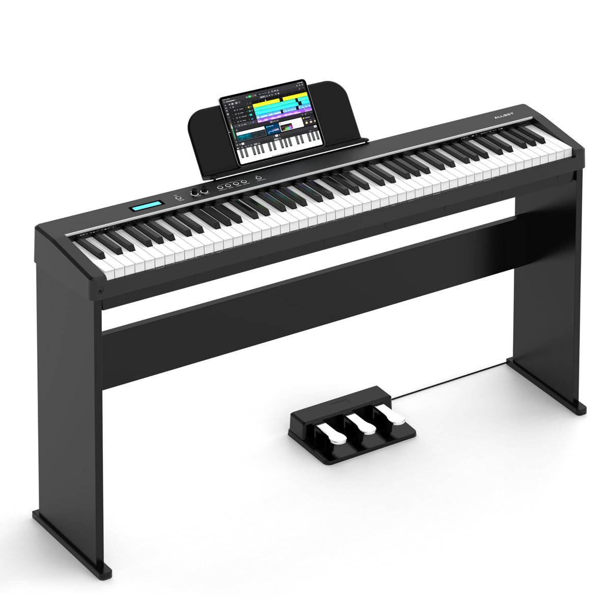 88-Key Weighted Action Digital Piano with Wooden Stand Y767