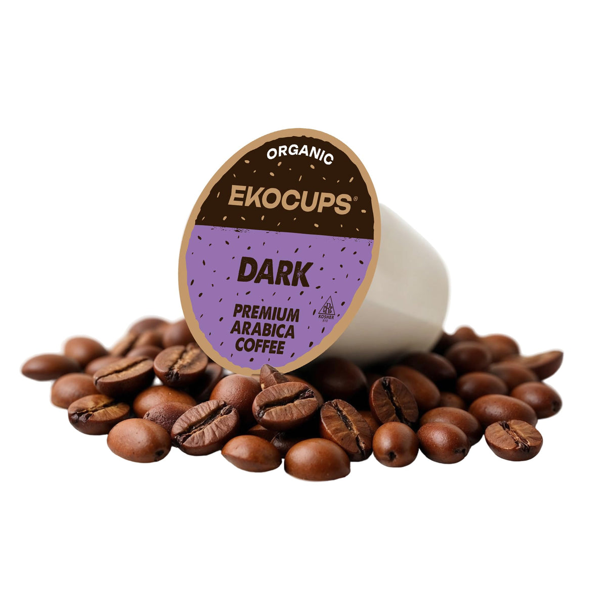 Organic Dark Roast Coffee Pods, 40 Recyclable Capsules R75065