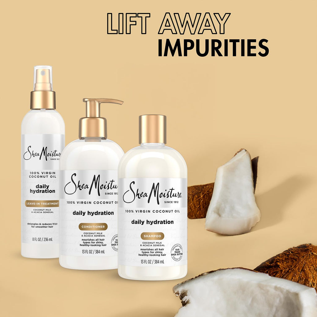 Shampoo & Conditioner + Leave-in Treatment Coconut Oil 3 Piece Set V1655
