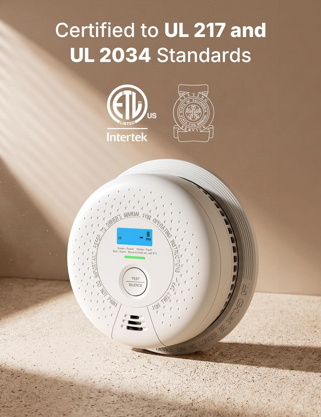 Wireless Interconnected Smoke and Carbon Monoxide Alarm 1-Pack and 3-Pack K606