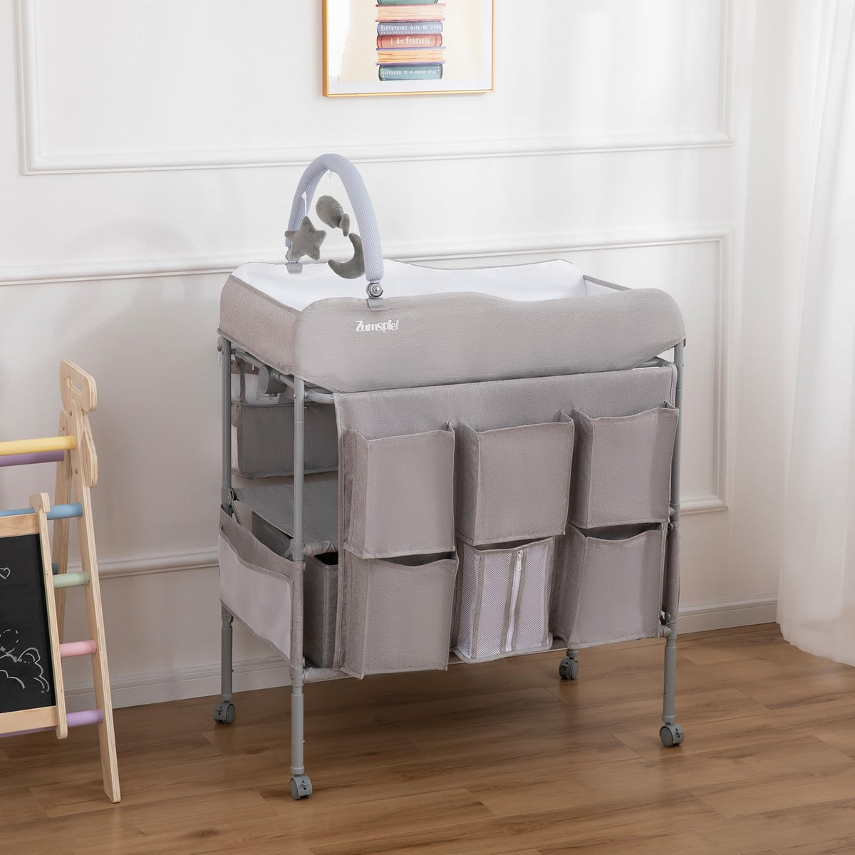 Portable Folding Baby Changing Table with 2 Drawers W28243