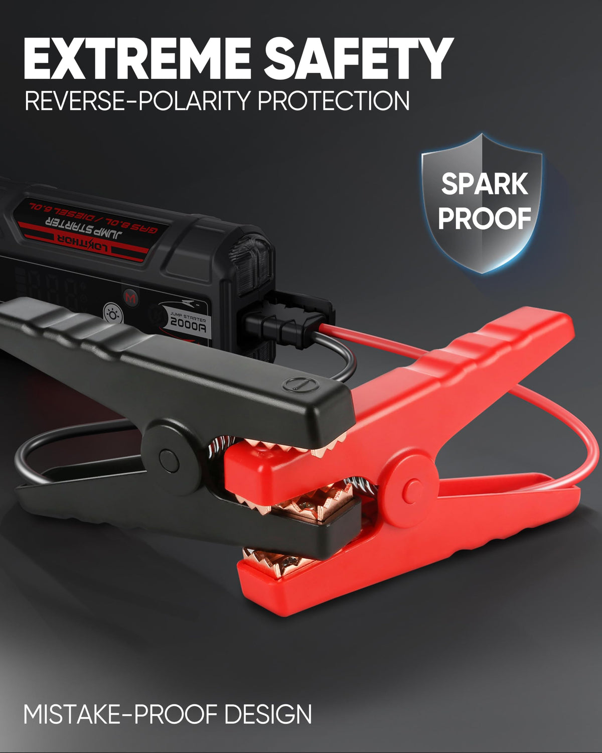 Portable Jump Starter for 8.0L Gas & 6.0L Diesel Engines A26382