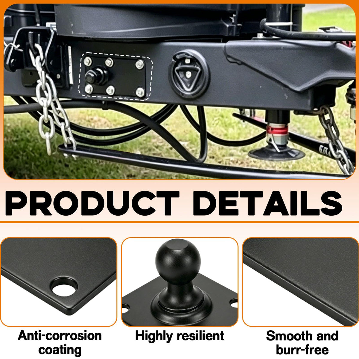Trailer Sway Control Ball Plate J2353