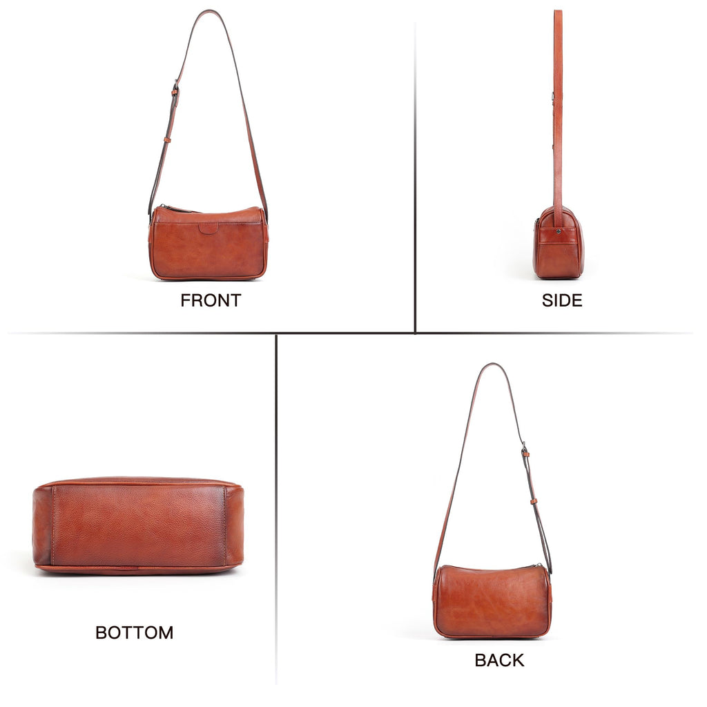 Genuine Leather Crossbody Bag S1956