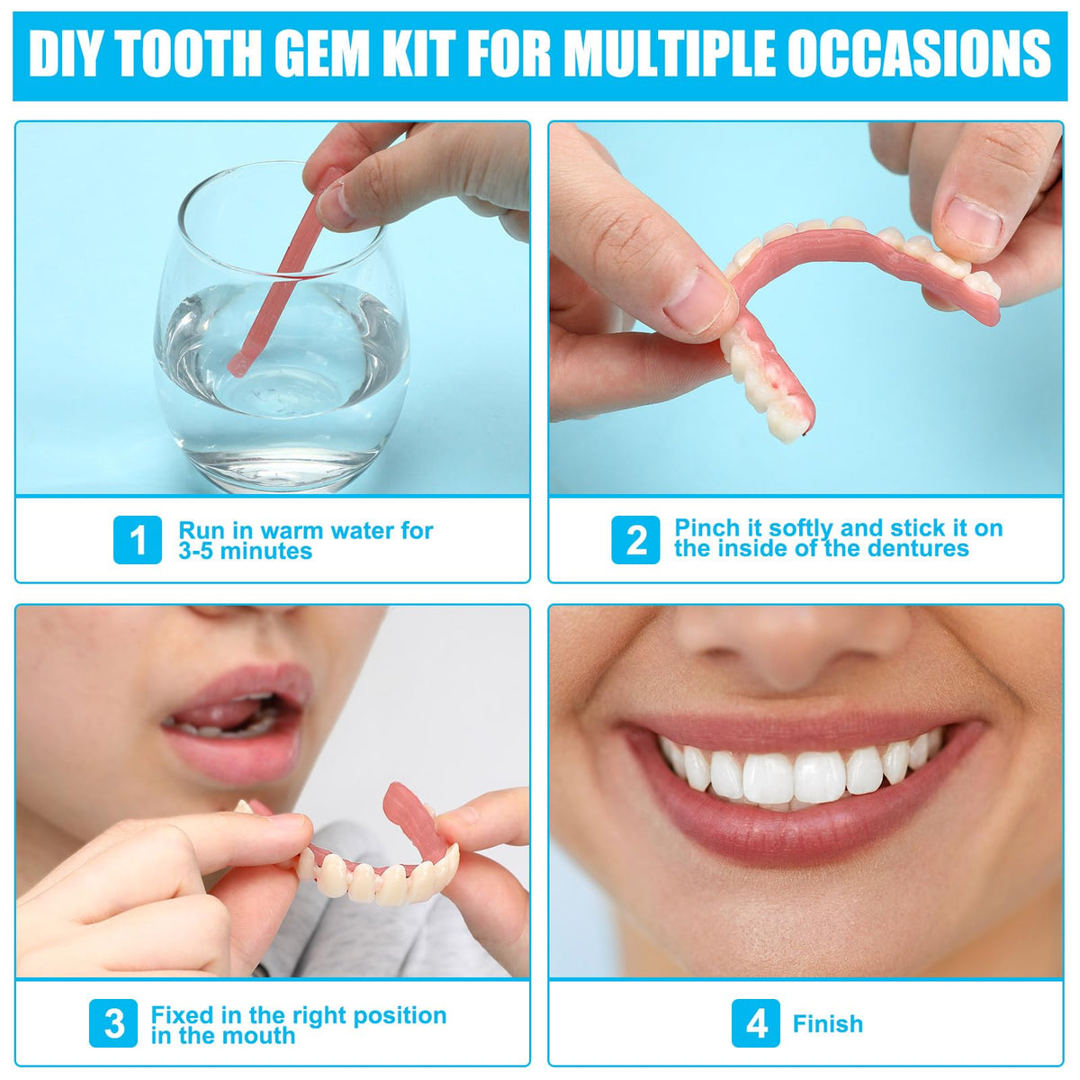 16 Pcs Dentures DIY Repair Kit U7022