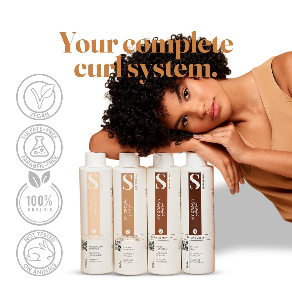 Curly Hair Kit, 4 Steps, 4x34.5oz Y850476