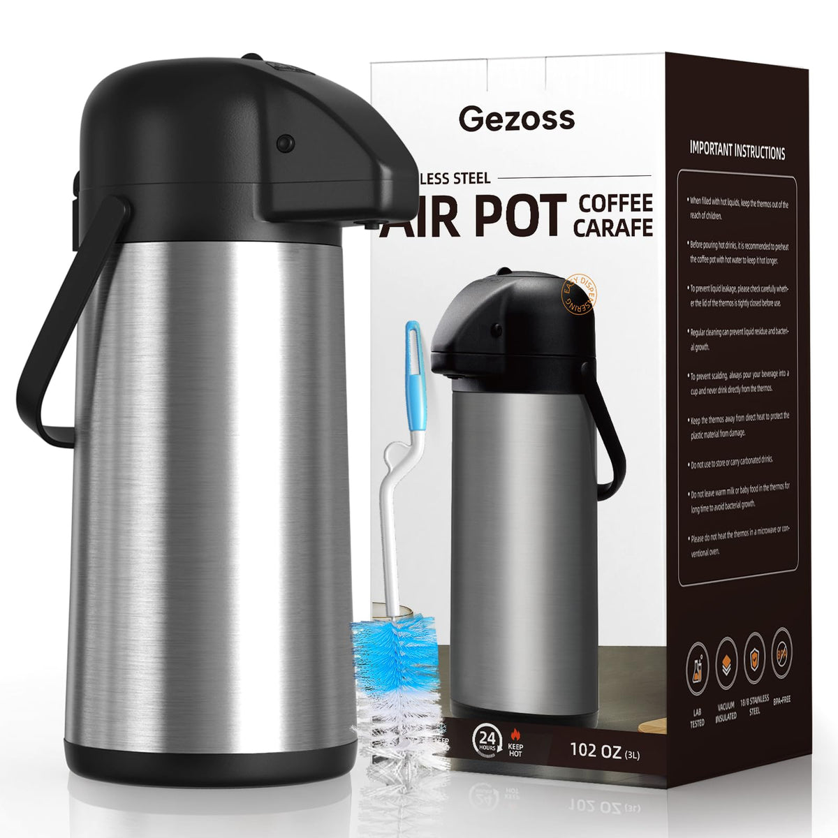 3L Pump Coffee Dispenser Y786