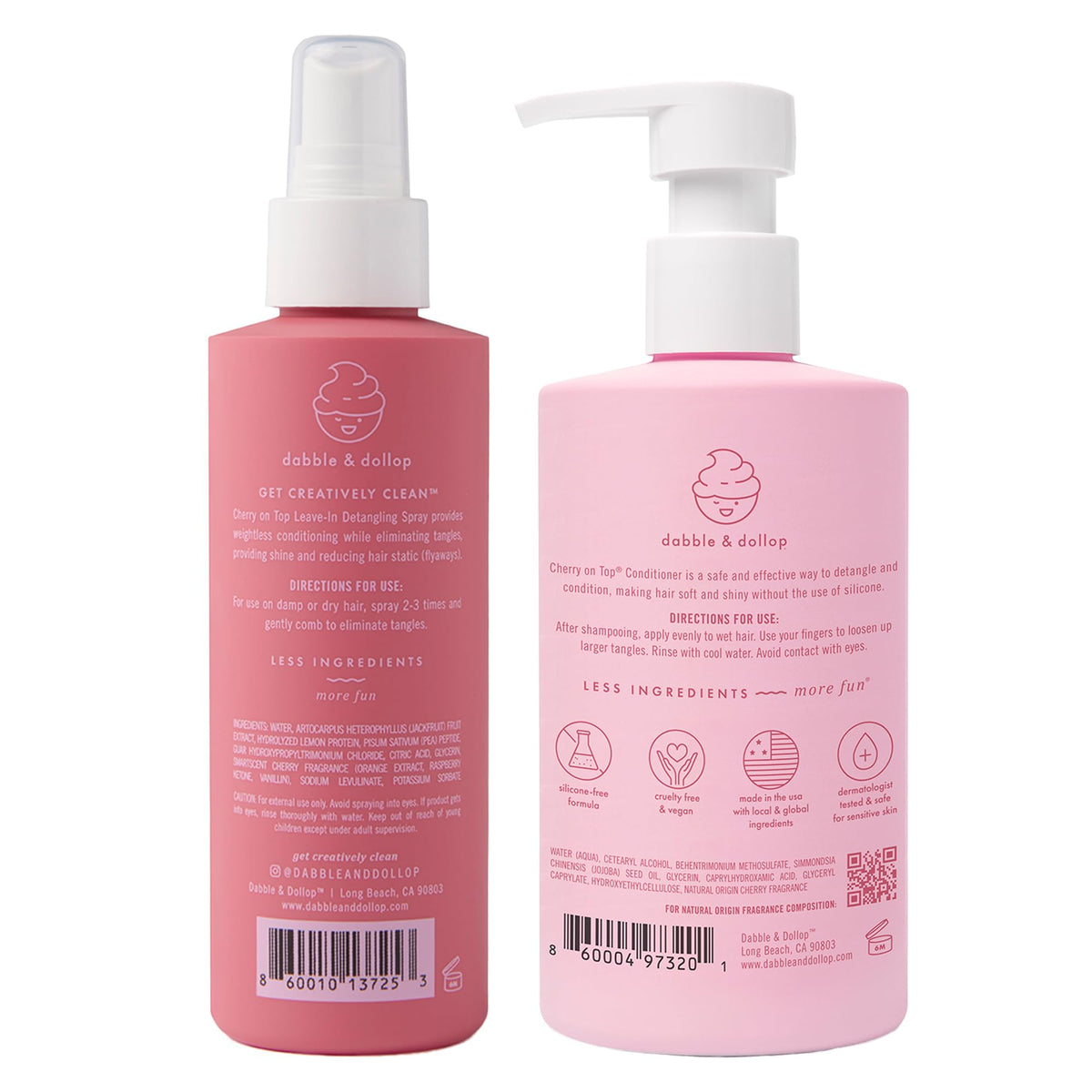 Kids Hair Conditioner & Leave-In Detangler Spray 2-Pack B3608