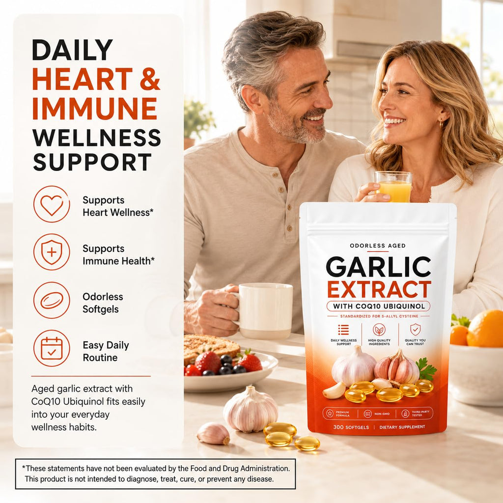 7500mg Odorless Aged Garlic Extract Softgels Q915