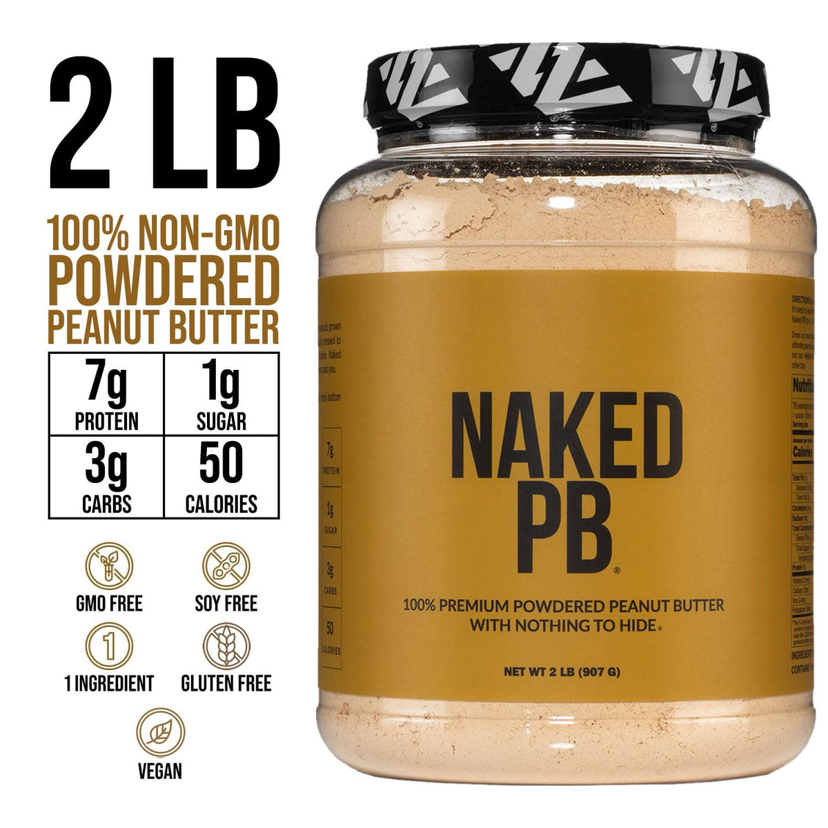 Dairy Free Protein Bundle: 5LB Unflavored Pea and 2LB PB R379