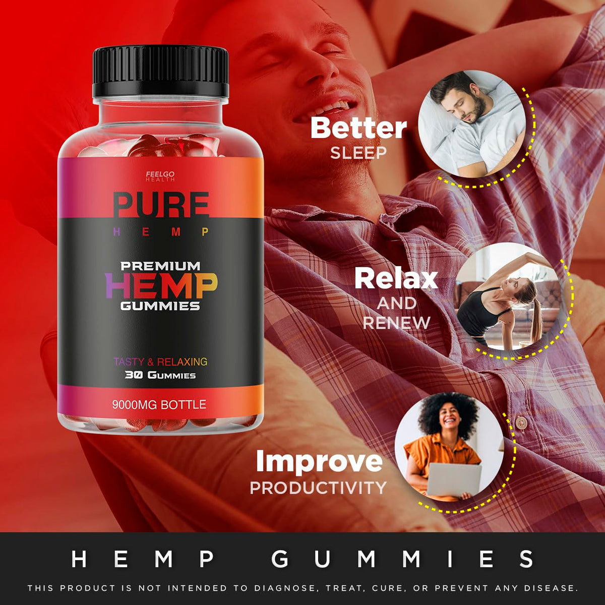 2 Pack Hemp Gummies 300 MG H24371