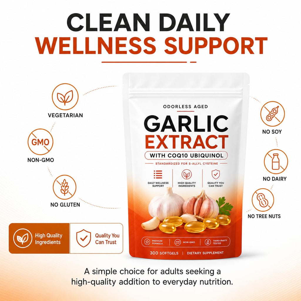 7500mg Odorless Aged Garlic Extract Softgels Q915