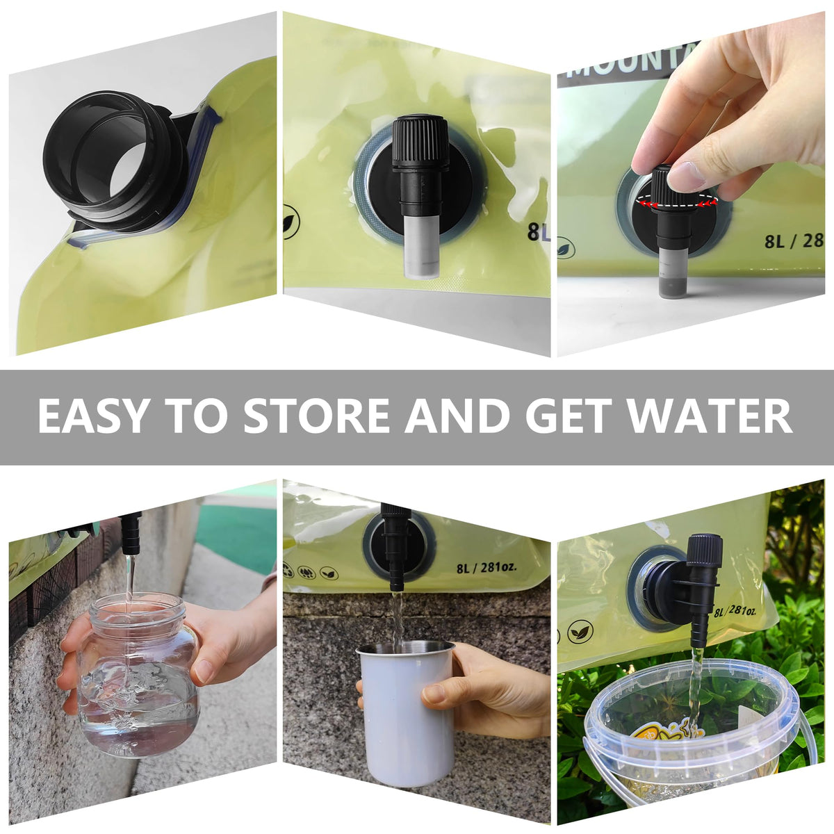 Collapsible 2 Gallon BPA-free Water Container Q83511