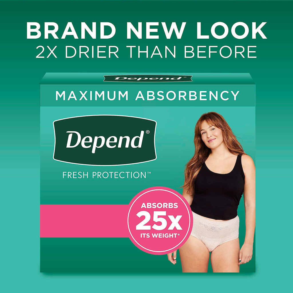 Adult Incontinence Underwear Bundle: Maximum S Blush 32 Count and Overnight S Blush 64 Count I61296