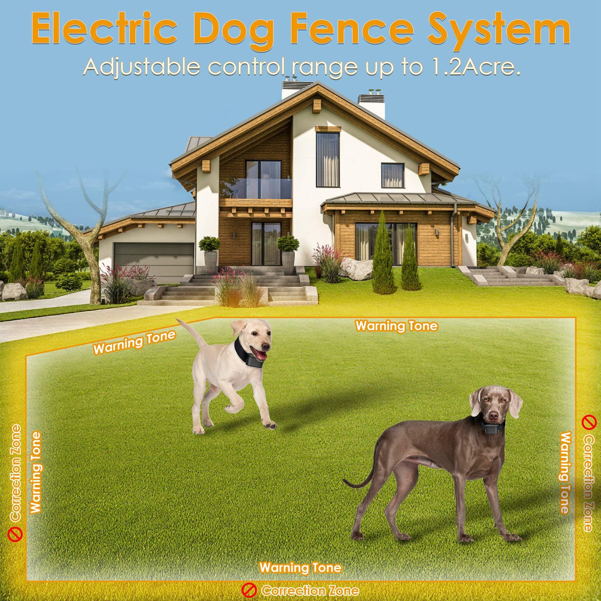 Electric Dog Fence System for 2 Dogs W79363