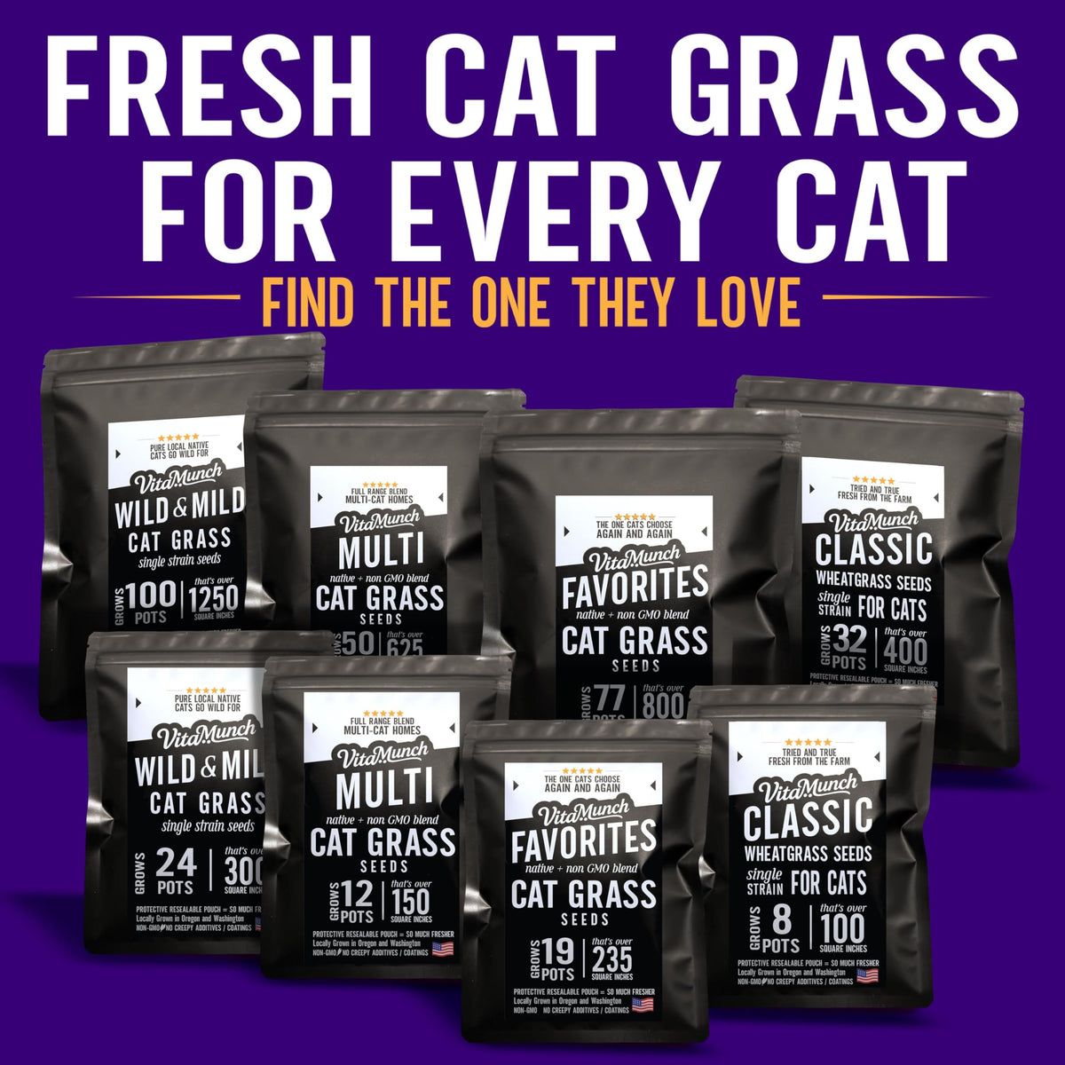 Cat Grass Seed Non-GMO Wheatgrass J376511