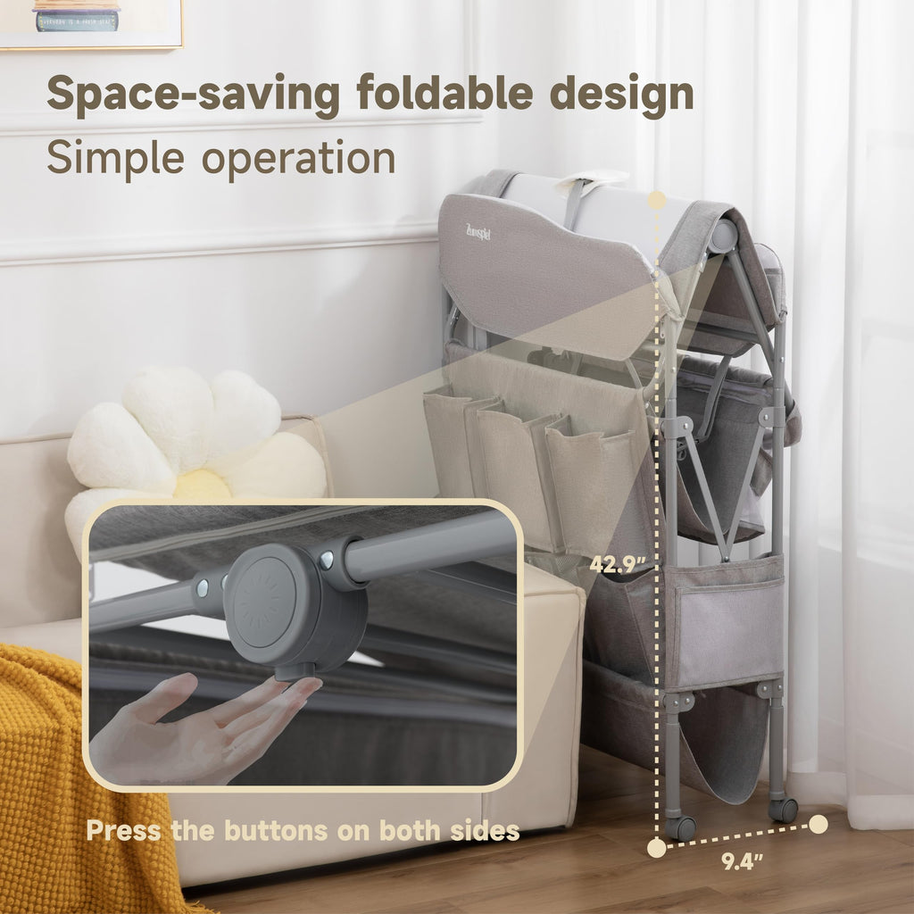 Portable Folding Baby Changing Table with 2 Drawers W28243