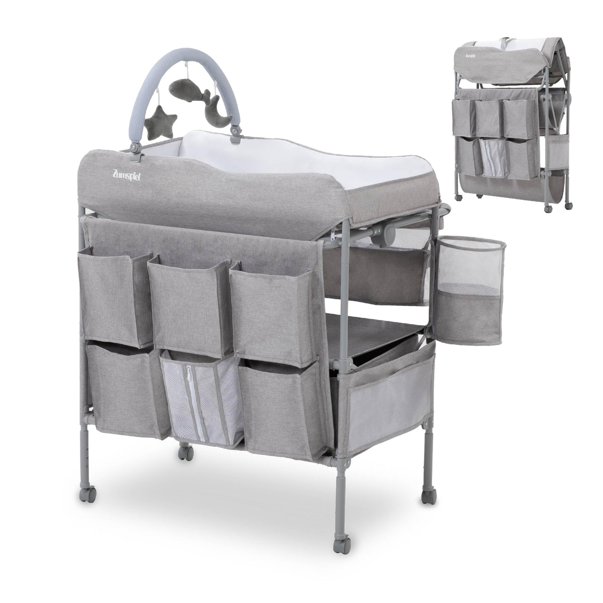 Portable Folding Baby Changing Table with 2 Drawers W28243
