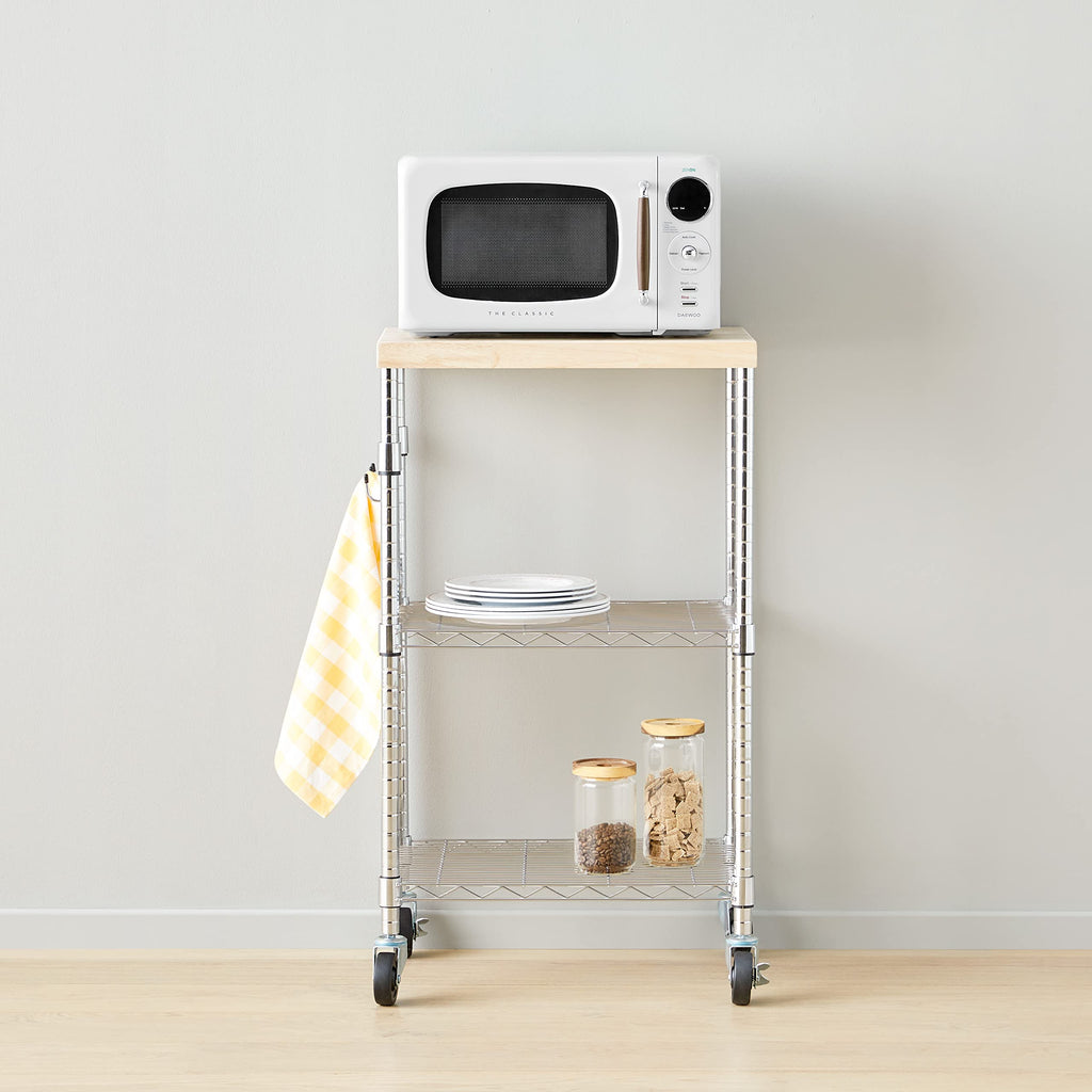 3-Tier Kitchen Storage Rack with Caster Wheels P21827