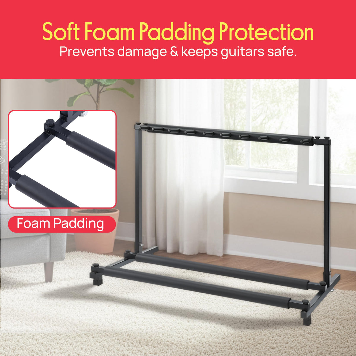 Foldable Universal Multi Guitar Stand N156697