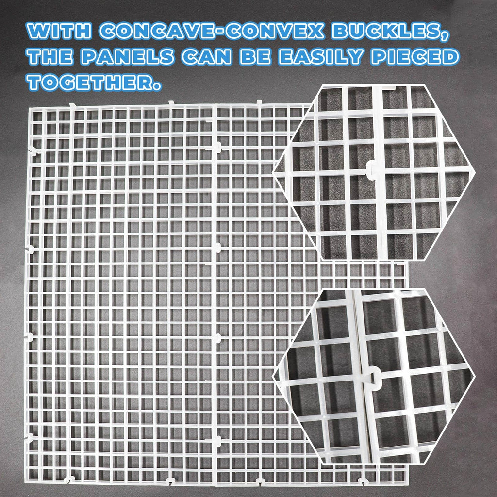 8 Pack Transparent Acrylic Aquarium Lid with Clips K1101