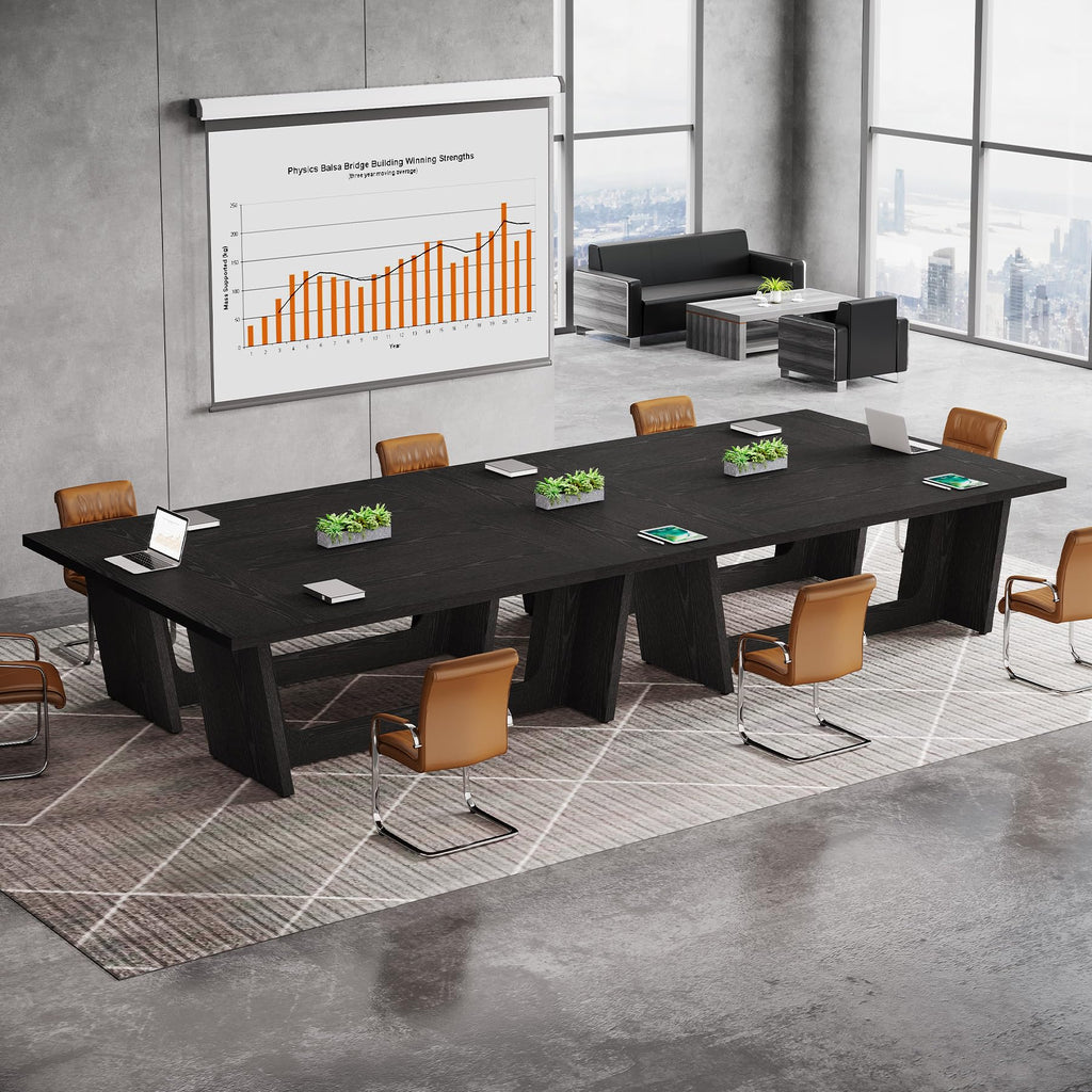 6 FT Rectangular Conference Table with Pedestal Base O92537