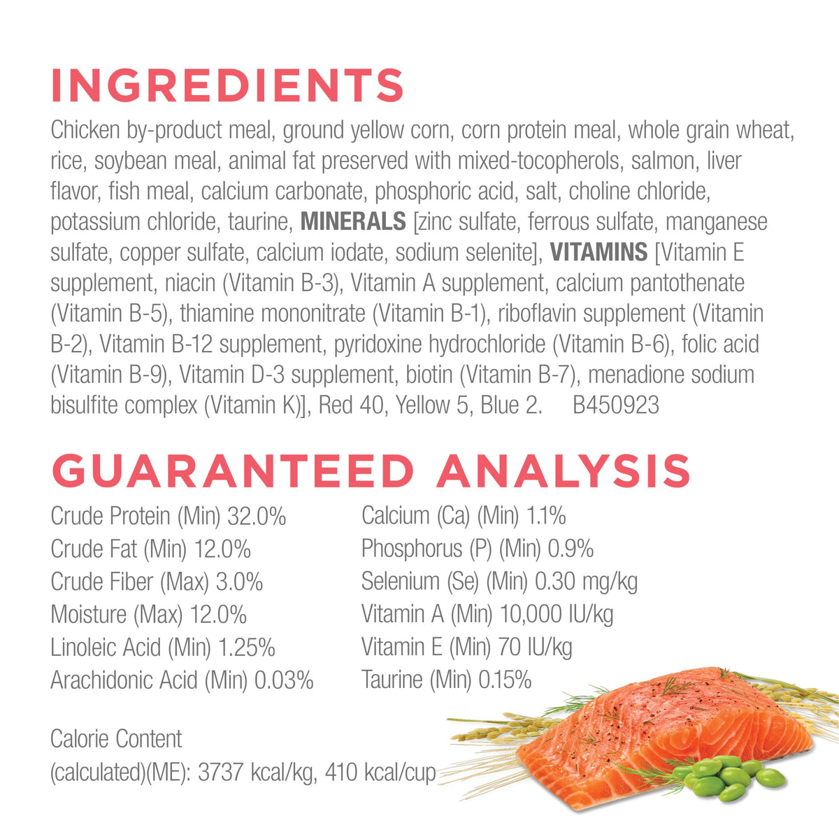 Salmon High Protein Dry Cat Food P7819