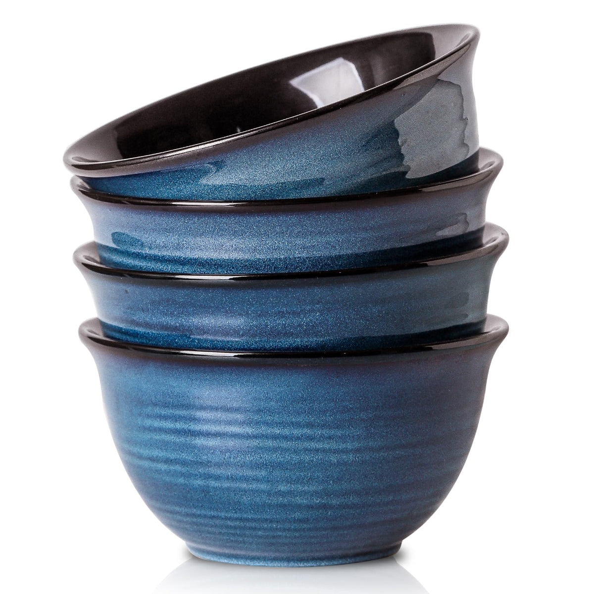 Ceramic Soup Bowls Set of 4, 40 Ounce Navy Blue Q962594
