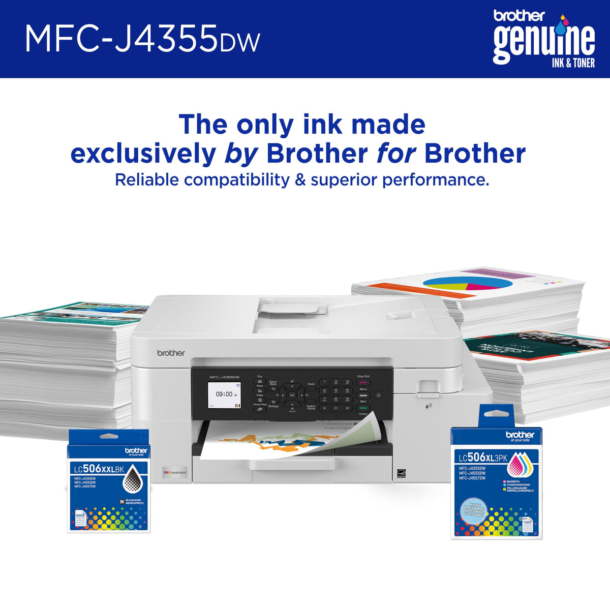 Wireless Color Inkjet All-in-One Printer with Color Display and Manual Feed Slot C27491