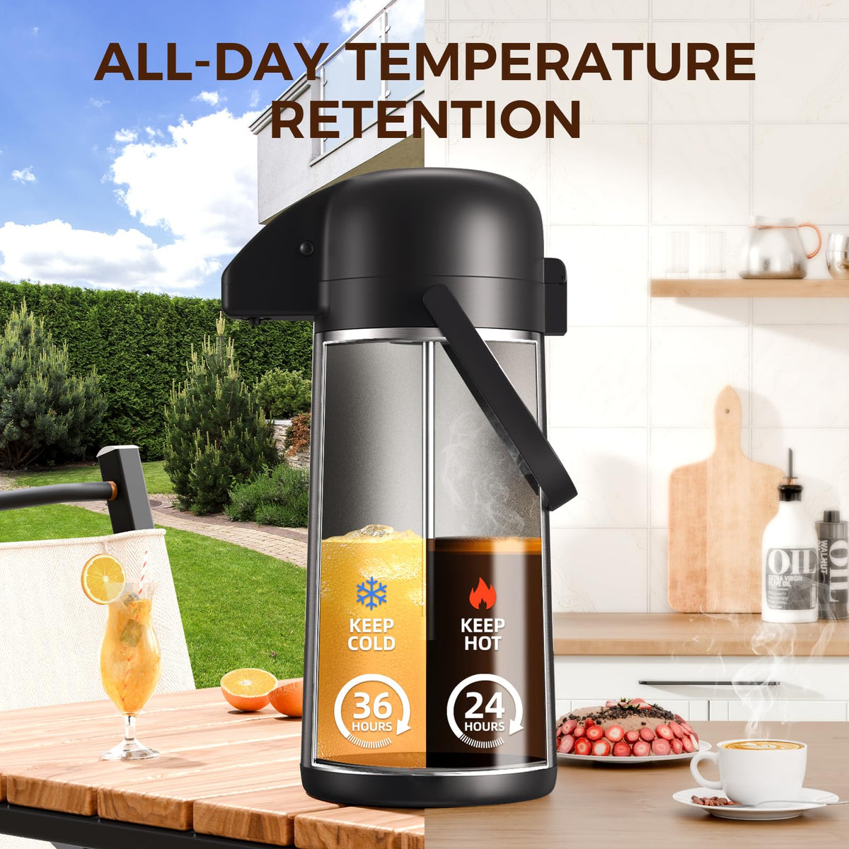 3L Pump Coffee Dispenser Y786