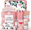 10-Piece Self Care Spa Gift Basket with Throw Blanket and Tumbler R7281