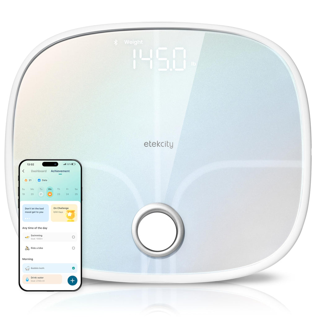 Rechargeable Digital Bathroom Scale with 13 Metrics F887593