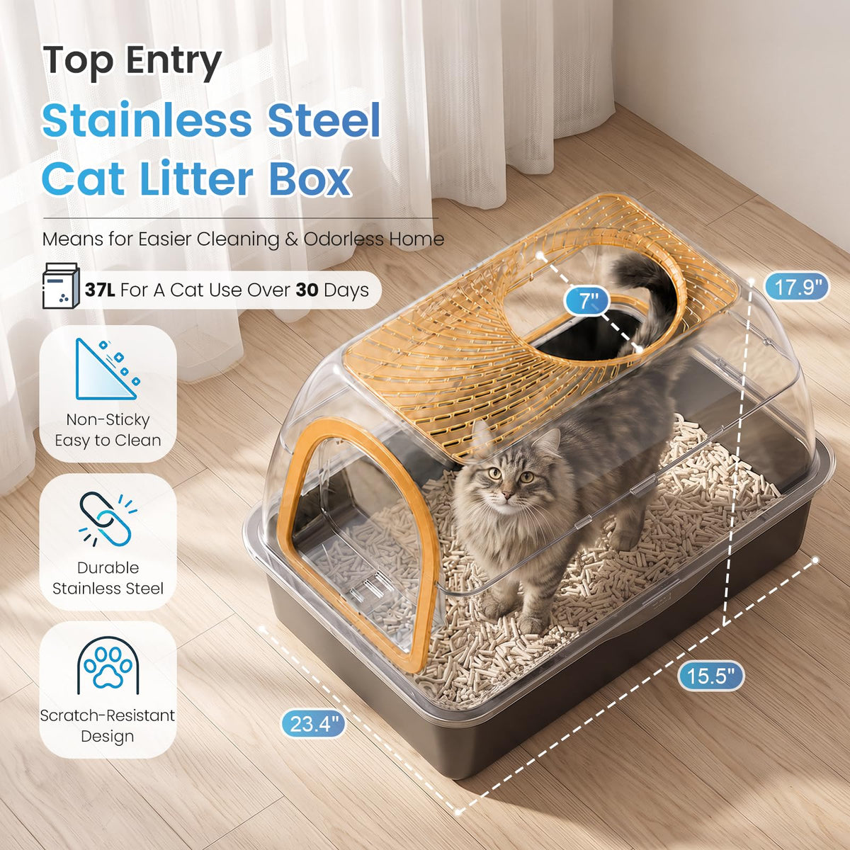 Stainless Steel Litter Box C312771
