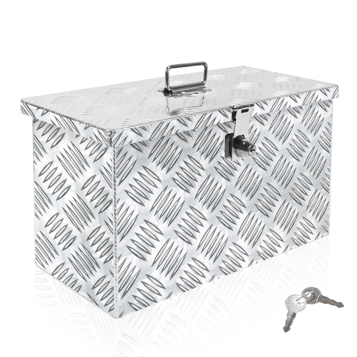 16 Inch Aluminum Waterproof Truck Bed Toolbox with Lock and Keys H207715