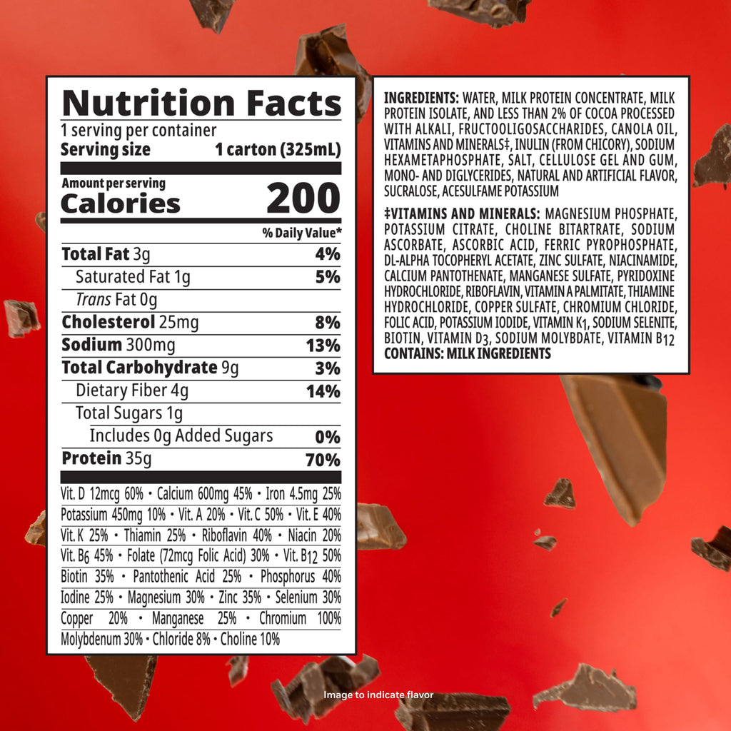Chocolate Protein Shake 12-11 FL OZ Cartons Z46594