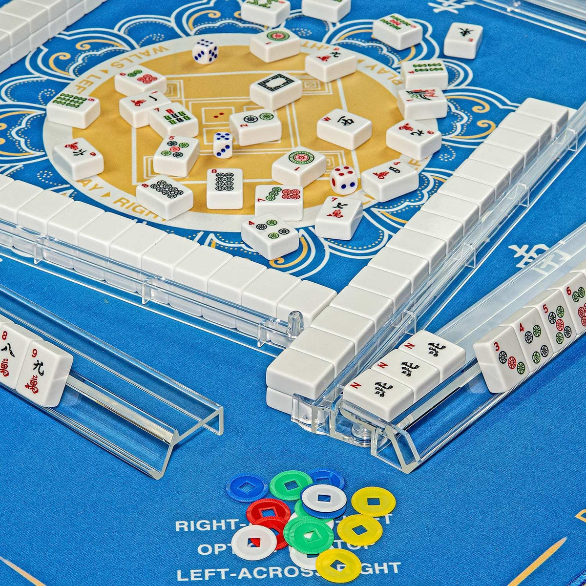 Mahjong Racks with Pushers Set of 4 L5532