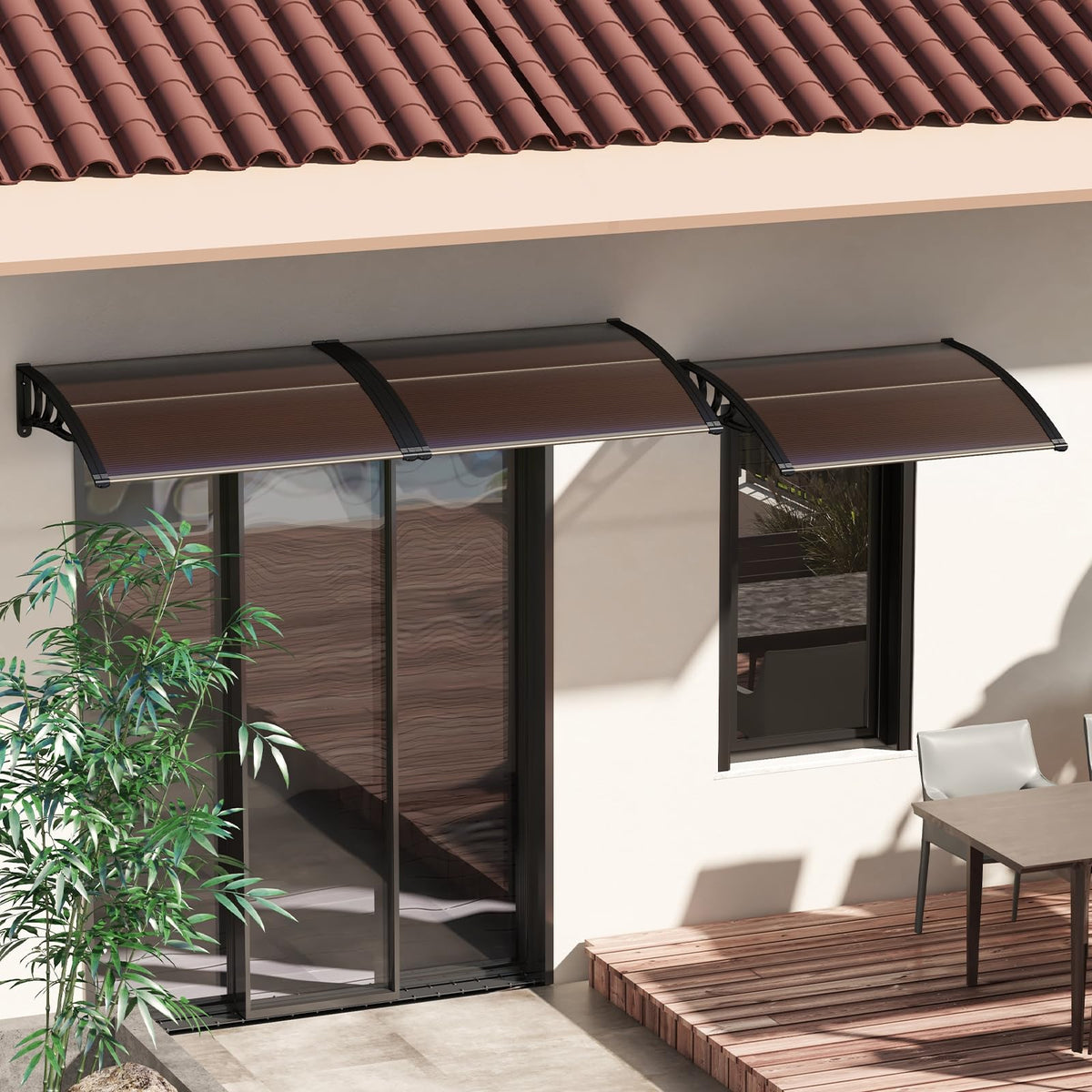 46" x 38" Polycarbonate Door Awning Canopy Y81710