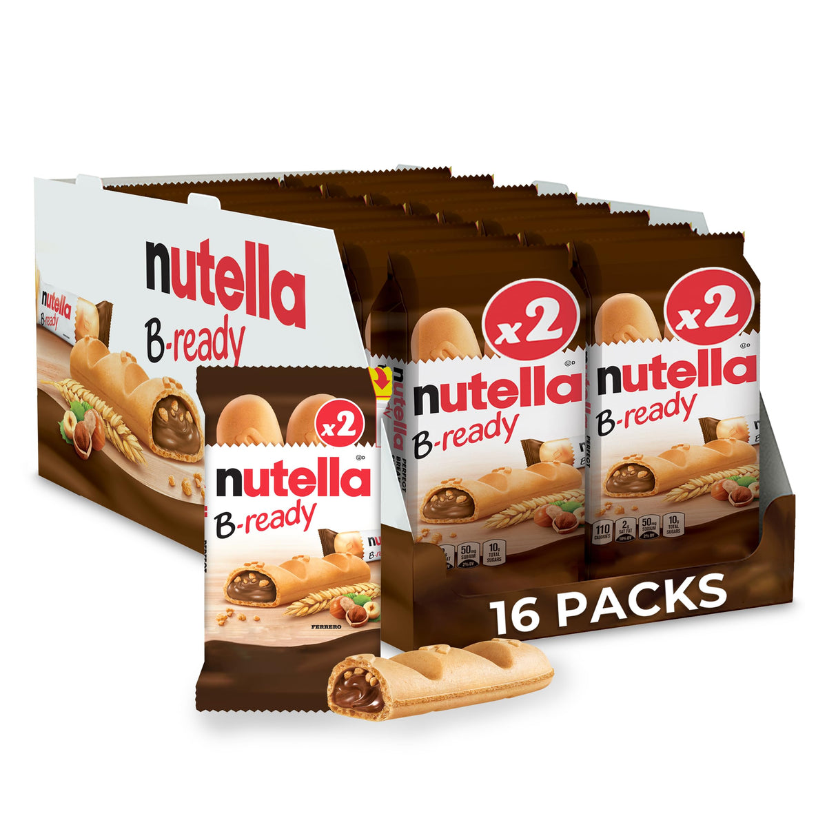 Hazelnut Spread Wafer Bars 1.55 oz 16 Packs A590007