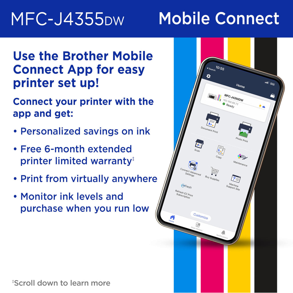 Wireless Color Inkjet All-in-One Printer with Color Display and Manual Feed Slot C27491