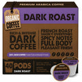 Organic Dark Roast Coffee Pods, 40 Recyclable Capsules R75065
