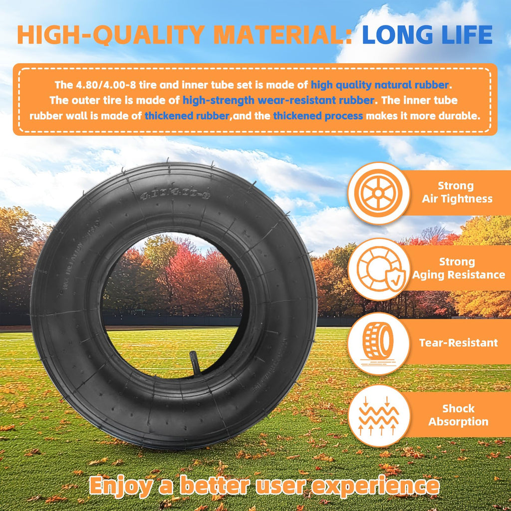 4.80/4.00-8" Tire and Inner Tube Set U20625