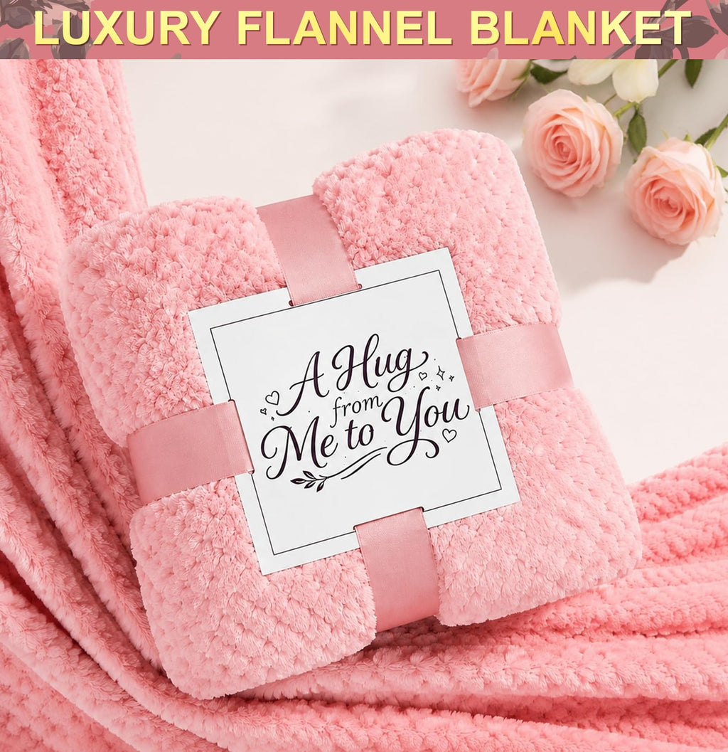 10-Piece Self Care Spa Gift Basket with Throw Blanket and Tumbler R7281