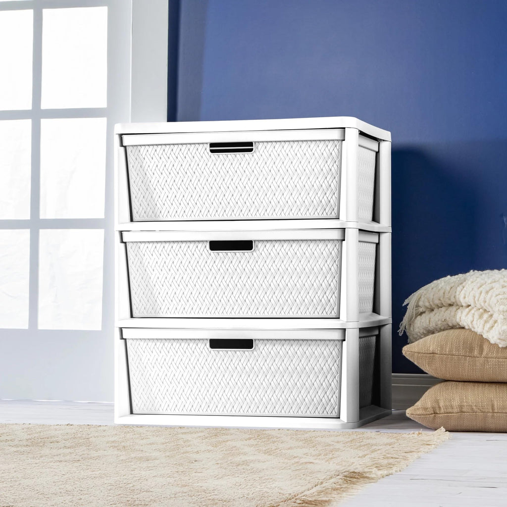 White 3 Drawer Storage Unit L29740