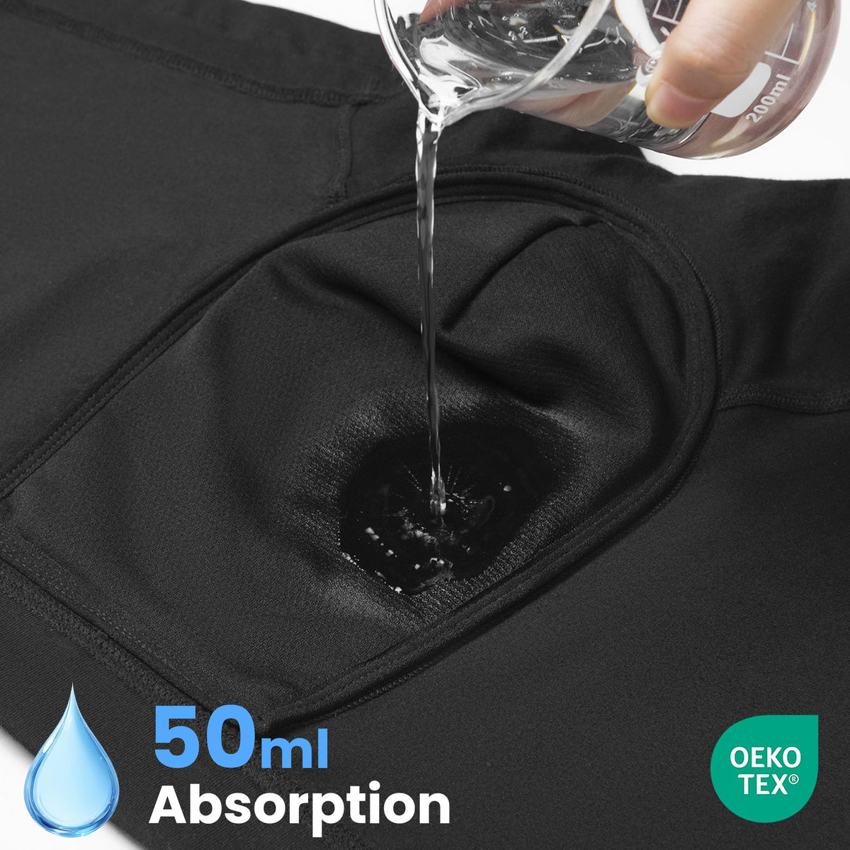 Mens Washable Incontinence Underwear 50ml Absorbent 4XL D518249