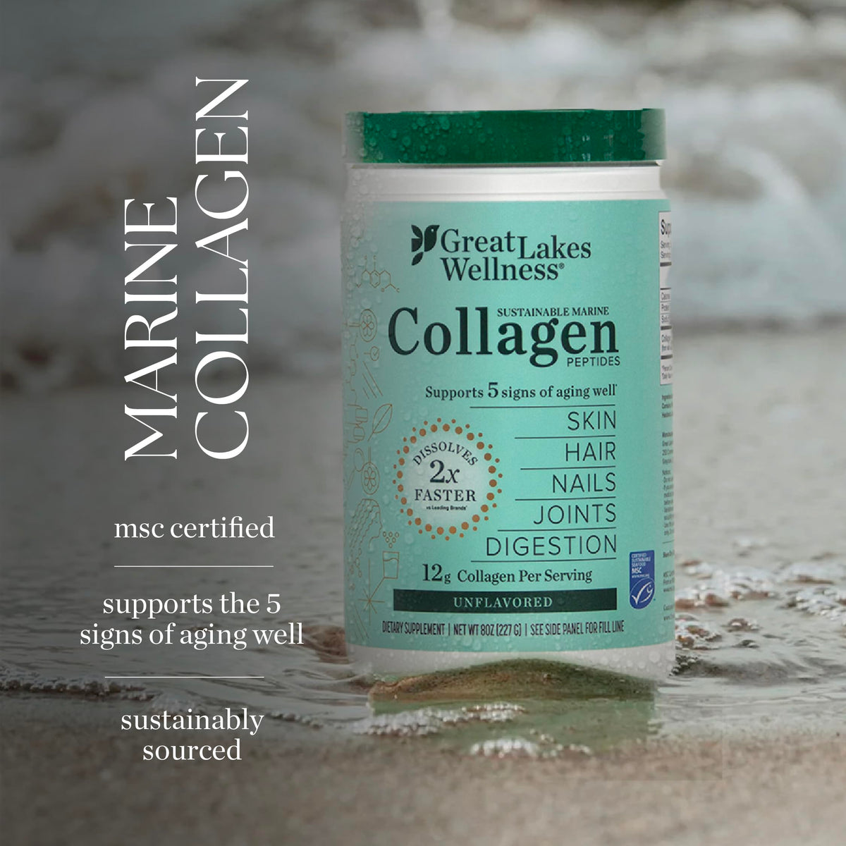 Marine Collagen Peptides Unflavored 8 oz A3675